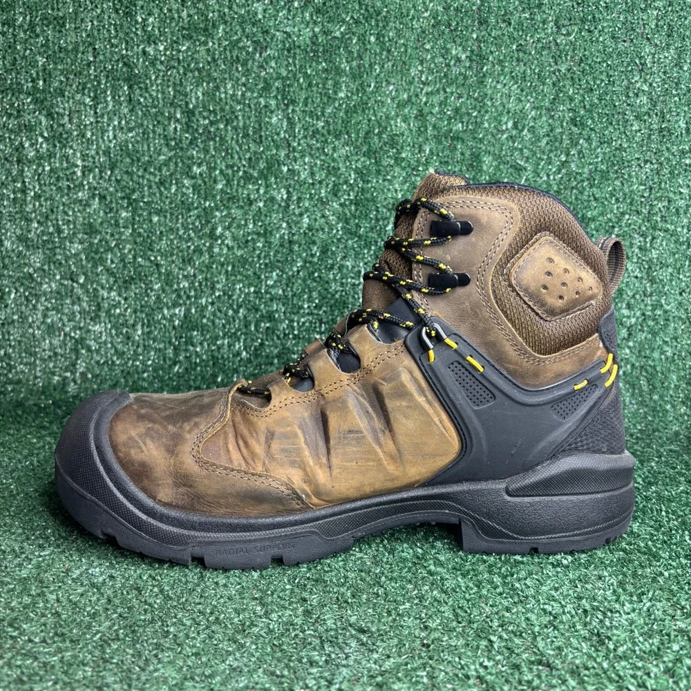 KEEN Utility Dover Waterproof Gorpcore Brown Leather Work‎ Boot Mens 12EE Wide